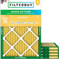 Filterbuy 24x28x1 Air Filter MERV 11 Superior Pet & Allergy Defense (5-Pack), Electrostatic Pleated HVAC AC Furnace Filters Replacement, Made in USA (Actual Size: 23.50 x 27.50 x 0.75)