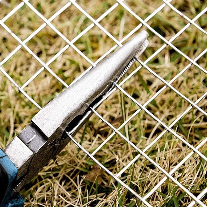AOTNZ Welded Wire Fencing, Stainless Steel Anti-Rust Decorate Square Screening Filter Sheet for Garden Fence Aviary Hutch Net Fence Chicken Coop Pond Enclosure (Color : Silver, Size : 1x13m)