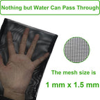 10 Pcs 12.2" x 15.9" Filter Media Bags, Extra Large Fish Tank Media Mesh Filters Bags for Activated Carbon, Ceramic Rings, Aquarium Mesh Reusable Bags with Zipper, Black.