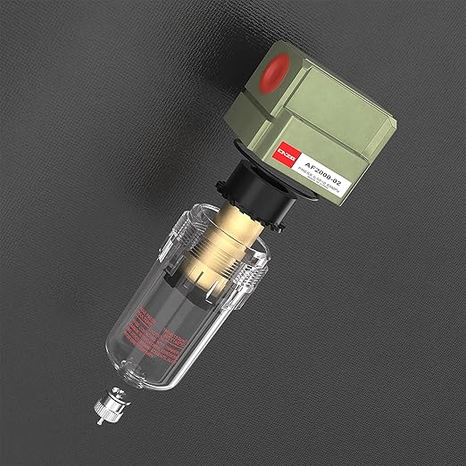 1/4 Air Pump Filter Pneumatic Water Trap for Air Compressor Oil Separator Compressed Airline Dryer Trap Inline AF2000-02 Manual