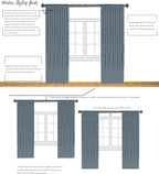 Ombre Light Filtering Door Curtain 100" Extra Wide Gradient Print on Rayon Blend Fabric Window Treatment for Sliding Patio Door with 14 Grommets, Cream White to Light Gray, 100" x 84", 1 Panel