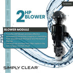 HALF OFF PONDS Simply Clear Koi Pond Filter System with 2HP Blower, UV Clarifier & 4,500 GPH Pump – Filters Ponds Up to 5,000 Gallons – Complete Kit with Bio Media, Multiport Valve, Gauge