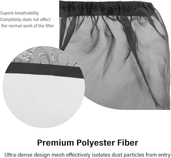 Cold Air Intake Filter Cover,Thickened Dustproof Air Filter Cover Provides Comprehensive Protection,Universal Car Accessries Air Filter Sock Fit for High Flow Cone Air Filter (Small)