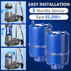 Faucet Water Filter Replacement for Pur and PUR Plus Mounted Water Filter System RF-9999 RF-3375 FM-2500V FM-3700 FM-3400B Natural Mineral Filtration 2 Pack by TOMOON