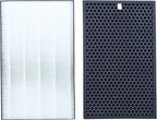 FZ-F50HFE/U FZ-F50DFE Air Purifier Replacement Filter Set Compatible with Sharp FPK50UW FP-K50UFP-J40 FP-JM40 FP-G50 FP-GM50 Air Purifiers, Part FZ-K50HFU FZ-K50DFU,air purifier Filter