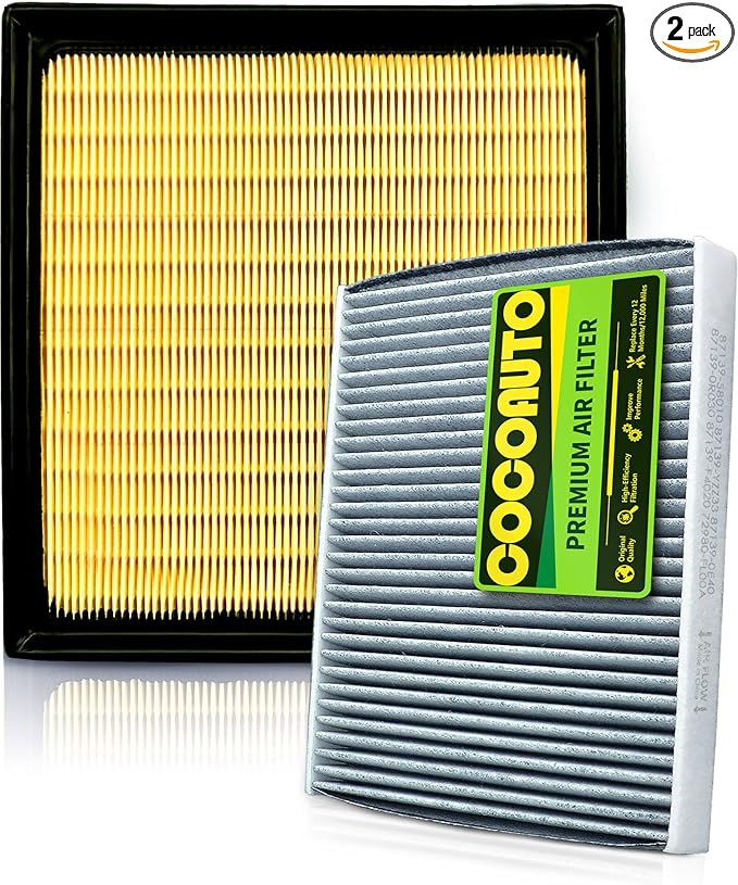 Engine & Cabin Air Filter Kit for Outback (2020-2025), Crosstrek (2018-2023), Ascent (2019-2025), Impreza 2.0L Only (2017-2023), Legacy 2020+, CA12295, 16546AA16A, 8713958010