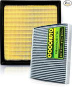 Engine & Cabin Air Filter Kit for Outback (2020-2025), Crosstrek (2018-2023), Ascent (2019-2025), Impreza 2.0L Only (2017-2023), Legacy 2020+, CA12295, 16546AA16A, 8713958010