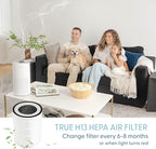 HEPA Replacement Filter - Compatible with Kery Plus Air Purifier for Home - Powerful Indoor Filtration for Smoke, Dust, Pet Dander & Particles - Easy to Install for Quick Replacement
