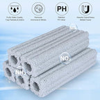 RealPlus Ceramic Bio Filter Media for Aquarium Sump Canister Pond Fish Tank, Vast Surface Area (6.2" Length / 90pcs)