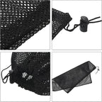 PATIKIL 18"x18" Pump Barrier Bag, Pond Pump Media Filter Bag with Drawstring for Most Pumps, Pond Biological Filters, Black