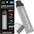 VapeVac (Registered AMZ Brand) – Pocket-Sized Personal Air Filter for Discreet Output Reduction | Minimizes Odor, Keeps Air Fresh | Not an Emission Device – 500+ Uses (Gray)