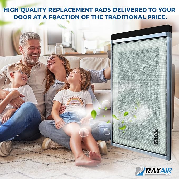 RayAir Supply 20x20 Replacement Filter Pads Compatible with Dynamic Air Cleaner 20X20 Refill (3 Pack) White