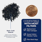 IPW Industries Bulk Activated Carbon - Coconut Shell Granular Activated Charcoal (GAC) for Water Filtration - Replacement Media for Pre and Post Carbon Water Filters (2 lbs)