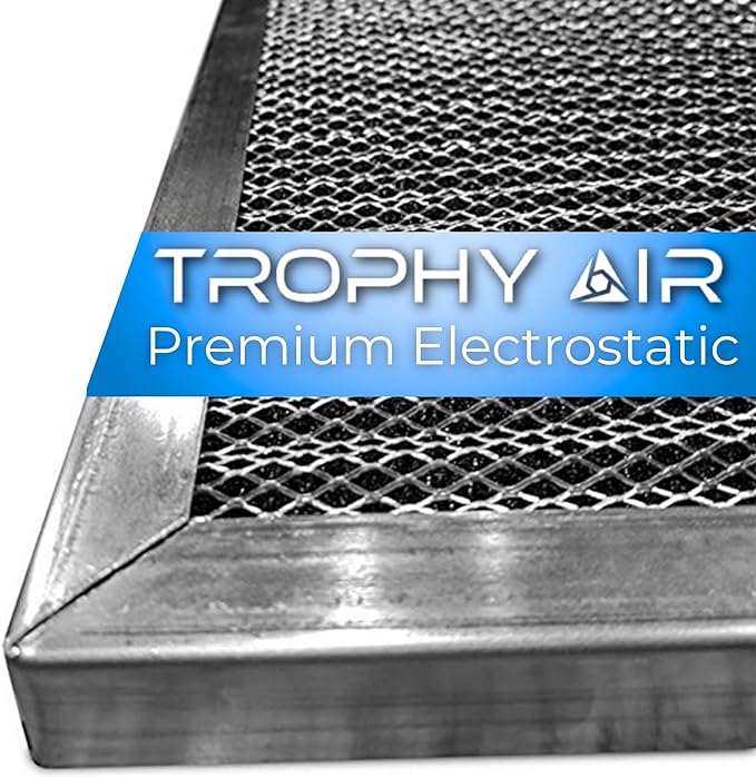 Washable & Reusable Electrostatic HVAC AC/Furnace Air Filter, Lasts a Lifetime, 6 Stage Permanent Air Filter, Healthier Home or Office, Made in The USA - Increases Airflow (24x24x1)