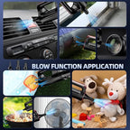 Handheld Vacuum Cleaner, 18000Pa 2 in 1 Cordless Car Vacuum Cleaner&Air Duster, 130W Brushless Motor with 7800mAh Battery, LED Light and Multi-Nozzles, Portable for Home, Car, Office, Pet