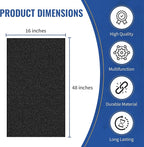CFS Pack of 2, Universal Cut to Fit Carbon Pre-Filter Pad Roll for Air Purifiers, Range Hood, Furnace Filters & Conditioner Fresh Indoor Air Charcoal Filter Sheet 16"x48"