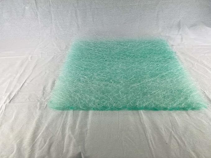 wioboy Paint Booth Exhaust Filter Pad, 24" x 24" (50/case) 15 Gram Fiberglass Paint Arrestor for Spray Booth