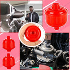 12 Pcs Disposable Mini Air Water Filters Red Air Line Filter Paint Gun Filter Removes Moisture Separator Standard 1/4 Inch Threads for Most Spray Guns and Air Tools