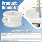 Funmit WF2 Humidifier Filter Replacement for Vicks Kaz Humidifier Starry Night Cool Mist V3500N V3700 V3100 V3900 Sunbeam 1118 1119 Honeywell HCM-300T HCM-350 WA-8D Enviracaire ECM-500 6 Pack