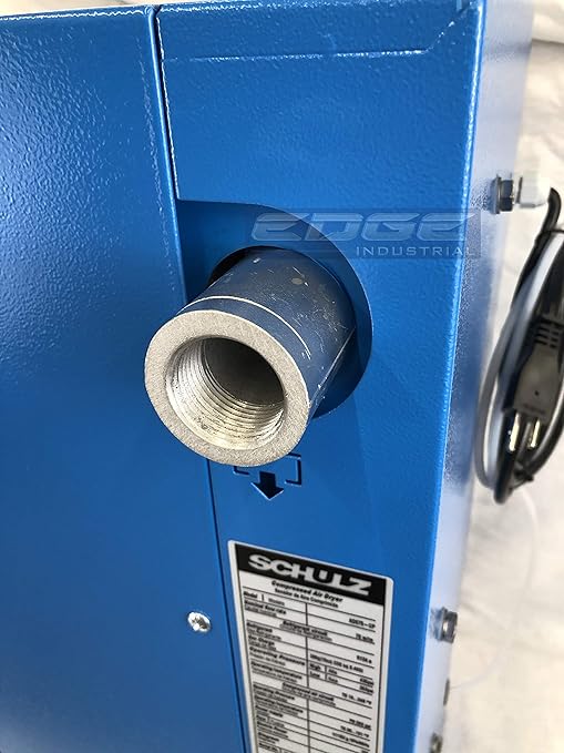 SCHULZ REFRIGERATED AIR DRYER FOR AIR COMPRESSOR, COMPRESSED AIR SYSTEMS, 75 CFM, GOOD FOR 15HP & 20HP COMPRESSORS (WITH REGULATOR PRE-FILTER)