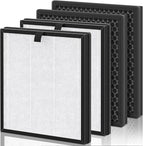 AP303 AP304 Replacement Filters, Compatible with DAYETTE ＆ FRESHDEW Air Purifier AP303/AP304, H14 HEPA Filter with Activated Carbon, 4 Pack (Original Filter)