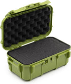 Evergreen 57 Waterproof Dry Box Protective Case with Pick & Pluck Foam - Travel Safe/Mil Spec/USA Made - for Cameras, Phones, Hiking, Boating, Water Sports, Action Cams (Green)