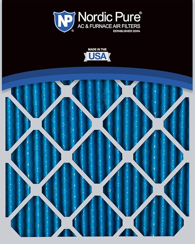 Nordic Pure 12x24x1 (Actual Size: 11 1/2 x 23 1/2 x 3/4) Pleated MERV 7 Air Filters 12 Pack