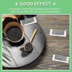 Lounsweer 12 Packs Replacement Activated Charcoal Distiller Filters Coconut Husk Activated Carbon Filter Sachets Compatible with Countertop Water Distiller Models