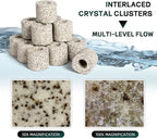 UPETTOOLS Aquarium Biological Filter Media, 1.1 lb Ceramic Bio Media with Porous Massive Surface Area for Freshwater and Saltwater Fish Tank