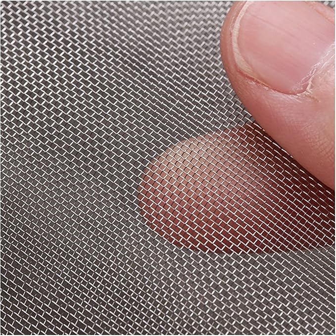The Wire net Stainless Steel Woven Wire Mesh 304 Stainless Steel Woven Wire 30 Mesh Fine Screen Mesh, Garden Insect Screen, for Air Bricks, Window, Vents, Filter,Silver-1x5m(1x15m)