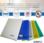RAYAIR SUPPLY 20x20 Replacement Filter Pads Compatible with SolaceAir Air Cleaner 20x20 Refills (3 Pack) WHITE