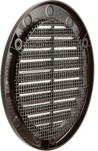 Vent Systems 4" Inch (Opening Dimensions) - Pack of 10 - Brown Soffit Vent Cover - Plastic Round Air Vent Grille - Built-in Mesh Screen - HVAC Register Louver for Bathroom, Home, Kitchen