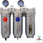 3/4" Inline Compressed Air Regulator Filter Desiccant Dryer Moisture Separator 4 Stage In Line Air Filtration System