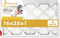 Proairtek AF16251M13SWH Model 16x25x1 Pack of 4 Air Filters, MERV 13; Ideal for Anyone Wanting Clean, Crisp Air in Their Home