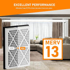 20x30x3 MERV 13 Pleated Air Filters Replacement Compatible with Zephyr VGF Series 20x30x3 Whole Home Return Air Grille Filter,White,3 Pack