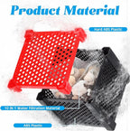Hortsun 2 Pcs Pure Cube Water Trough Filter with 2 Packs of Filter Materials Aquarium Water Trough Purifier Cubic Purification Material Storage Box for Fish Tanks Horse Troughs Ponds Tanks