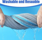 AQUANEAT Aquarium Filter Sponge 8-Layer Filter Media Pad, Cut-to-Size Foam Floss for Fish Tank Sump Pond (16" x 12" x 0.6")