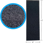 Activated Carbon Air Vent Filters for Home - 4" x 12" Dust Control Floor Vent Filters - Air Filter Freshener for Home Vents to Purify Indoor Air and Homes - Register Filters for Floor Vents (24-Pack)