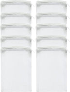 10 Pcs Aquarium Filter Media Bags - Reusable Mesh Bags (6" x 4") for Fish Tank Filters