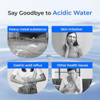 Waterdrop 𝐀𝐥𝐤𝐚𝐥𝐢𝐧𝐞 WD-F13 Replacement for GE® MWF®, SmartWater® MWFP, MWFINT, MWFA, GWF, HDX FMG-1, GSE25GSHECSS, WFC1201, RWF1060, 𝐄𝐧𝐡𝐚𝐧𝐜𝐞𝐬 𝐩𝐇 Refrigerator Water Filter
