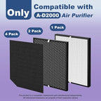 (7 Pack) Replacement Filter Compatible with AD2000 Air Puri-fier, Includes 1 High Performance Filters + 2 Carbon Replacement Filters + 4 Pre-filters