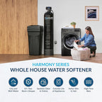 Aquasure Harmony Series 50,000 Grains Whole House Water Softener with High Performance Automatic Digital Metered Control Head | Reduces Hardness & Minerals | Improve Water Quality | for 4-6 Bathrooms