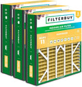 Filterbuy 20x25x5 Air Filter MERV 11 Superior Pet & Allergy Defense (3-Pack), Pleated HVAC AC Furnace Filters for Trion Air Bear, Generalaire, Skuttle, and More (Actual Size: 19.63 x 24.13 x 4.88)
