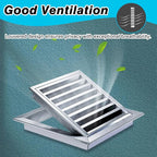 Square Stainless Steel Vent Grille with Removable Filter Mesh, Weatherproof Louver Air Return Vent Cover for Home/Shed/Garage/Roof(29x29in/74x74cm)