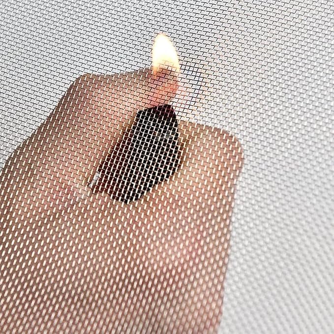 304 Stainless Steel Woven Mesh Panel, 50 Mesh 0.4mm Rustproof Metal Screen for Window Air Filters, Ventilation Covers, Animal Enclosures and Garden Barriers