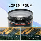 49-67mm Step-Up Ring Adapter, 49mm to 67mm Step Up Filter Ring for 49mm Lens Mount 67mm for DSLR Lenses and ND UV CPL IR Filters （49-67mm）