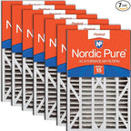 Nordic Pure 16x25x3 (Actual Size: 15 13/16 x 24 5/16 x 3) MERV 15 Trion Bear Cub 266649-101 Replacement Pleated AC Furnace Air Filters 7 Pack