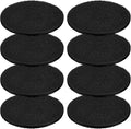 Pangda 8 Pack Oval-Shaped Charcoal Filters for Compost Bucket Countertop Bin Pails in Indoor, Activated Charcoal Filter Dimensions Approx 6-1/2 x 5 Inches 3/8 Inch Thick