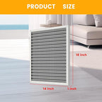 14x18x1 HVAC Furnace Air Filter, Lasts a Lifetime, Washable, the Last HVAC Filter You Will Ever Buy, Breathe Safely at Home or in the Office,Merv 8(Actual Size:13.5x17.5x0.82 Inch)