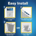 Filtrete 16x25x5 AC Furnace Air Filter, MPR 700, MERV 8, Fits Lennox, Capture Dust, Pollen & Pet Dander Reduction, 2-Pack
